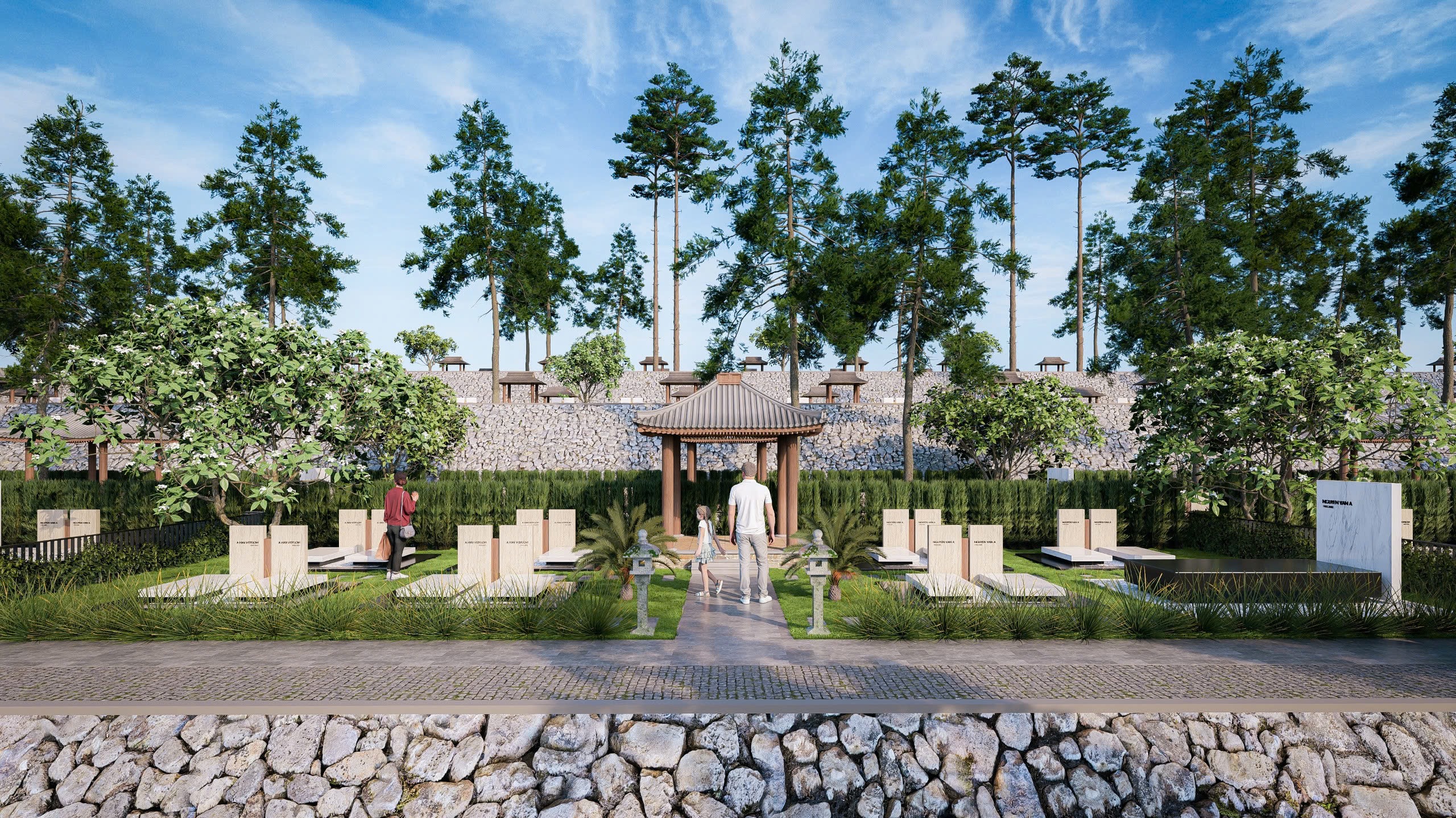 Phối cảnh khu gia tộc Thiên Phúc Vĩnh Hằng Viên